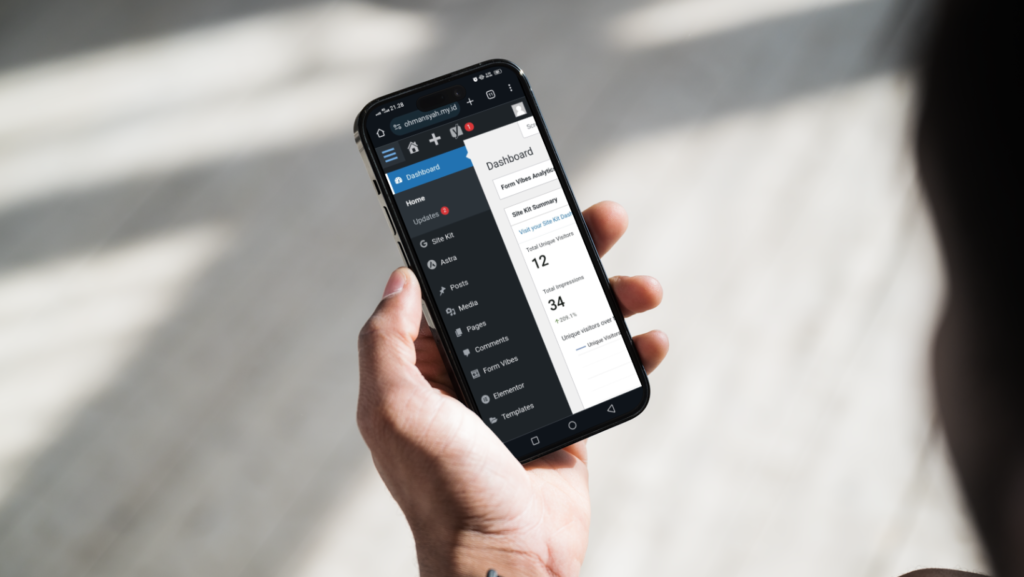 WordPress di Perangkat Seluler